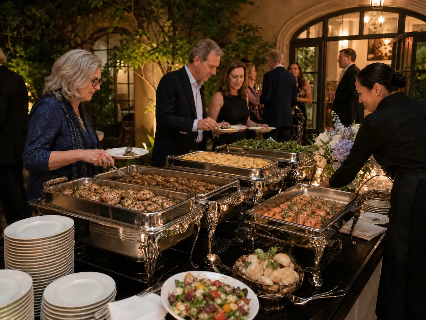 Full-Service Buffet or Plated Dinner